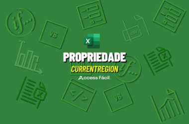 Para que serve a Propriedade CURRENTREGION do Excel